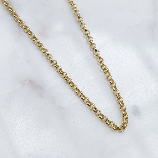 Rolo Chain (2 mm) in 18K Gold