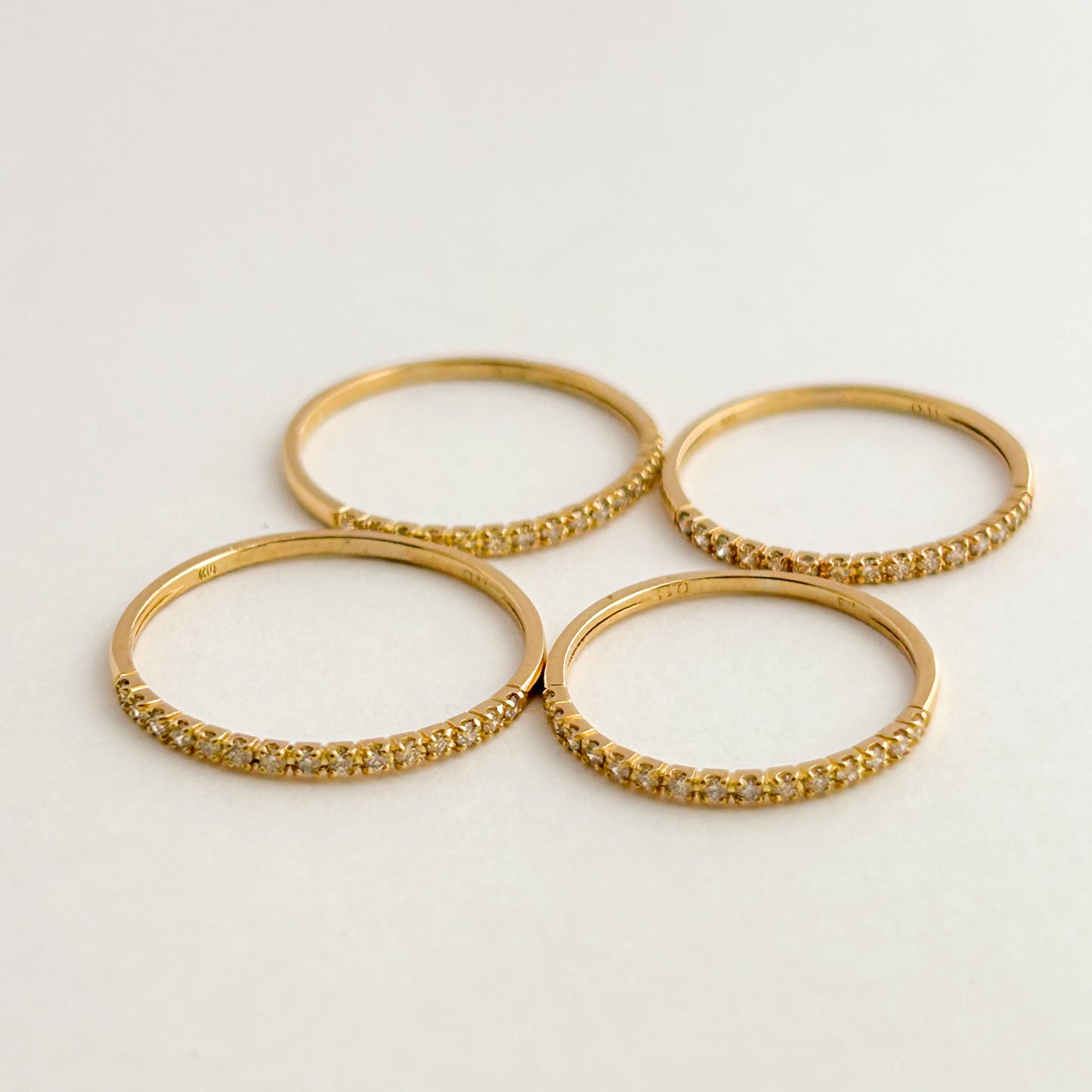 Headband Ring in 18K Gold with diamonds