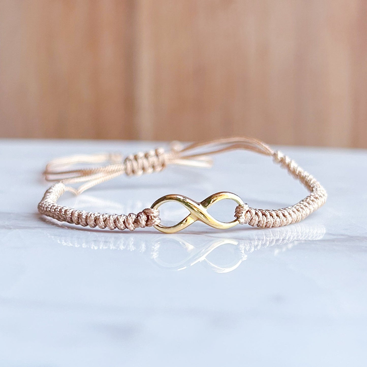 Infinity Handwoven Bracelet in 18K Gold