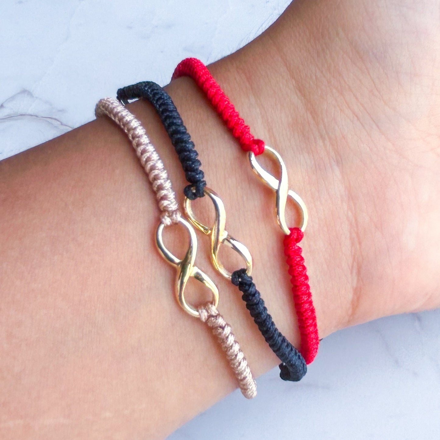 Infinity Handwoven Bracelet in 18K Gold