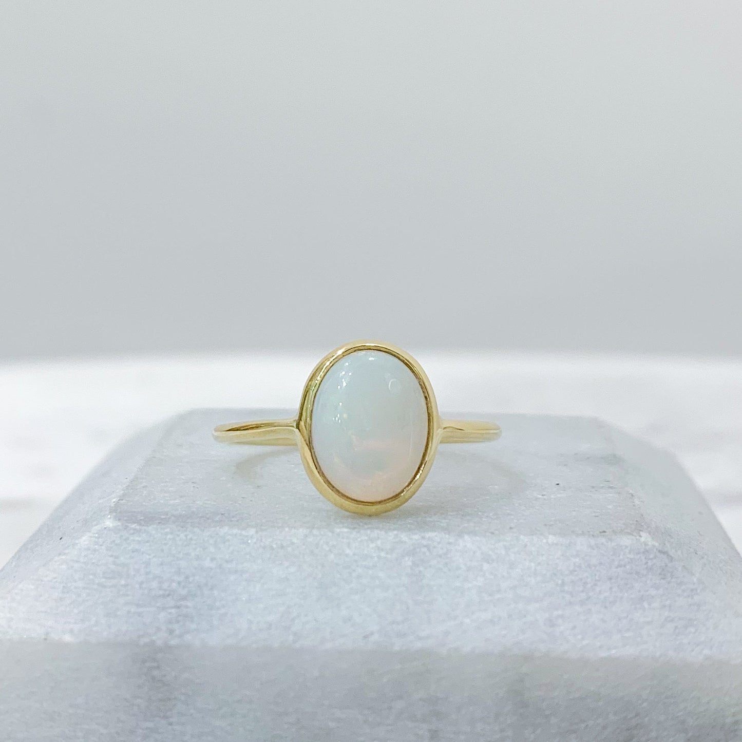 Andean Opal Ring in 18K Gold