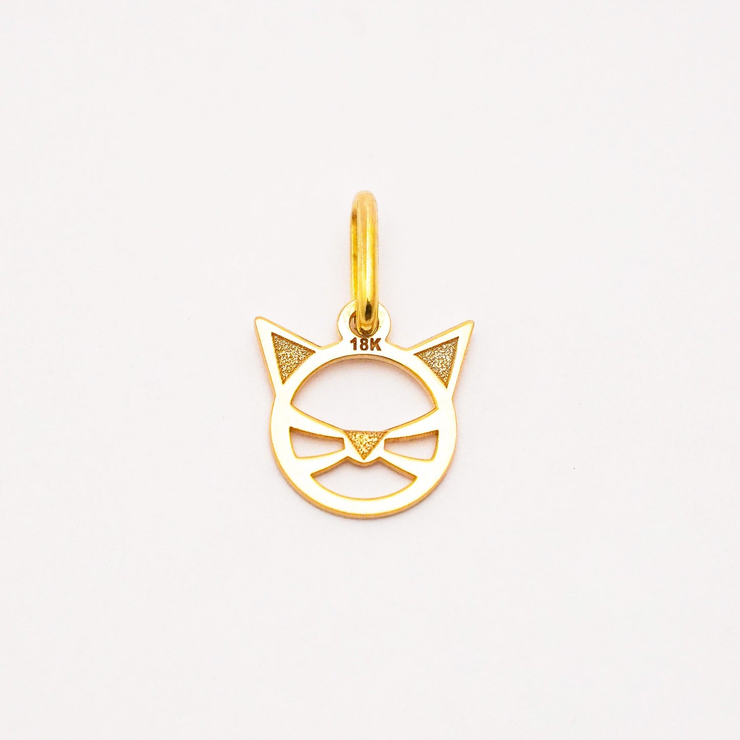 Mini Cat Pendant in 18K Gold