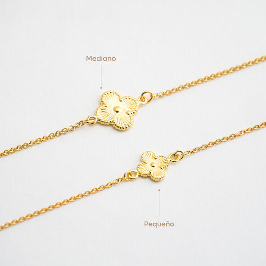 Single Clover Bracelet in 18K Gold