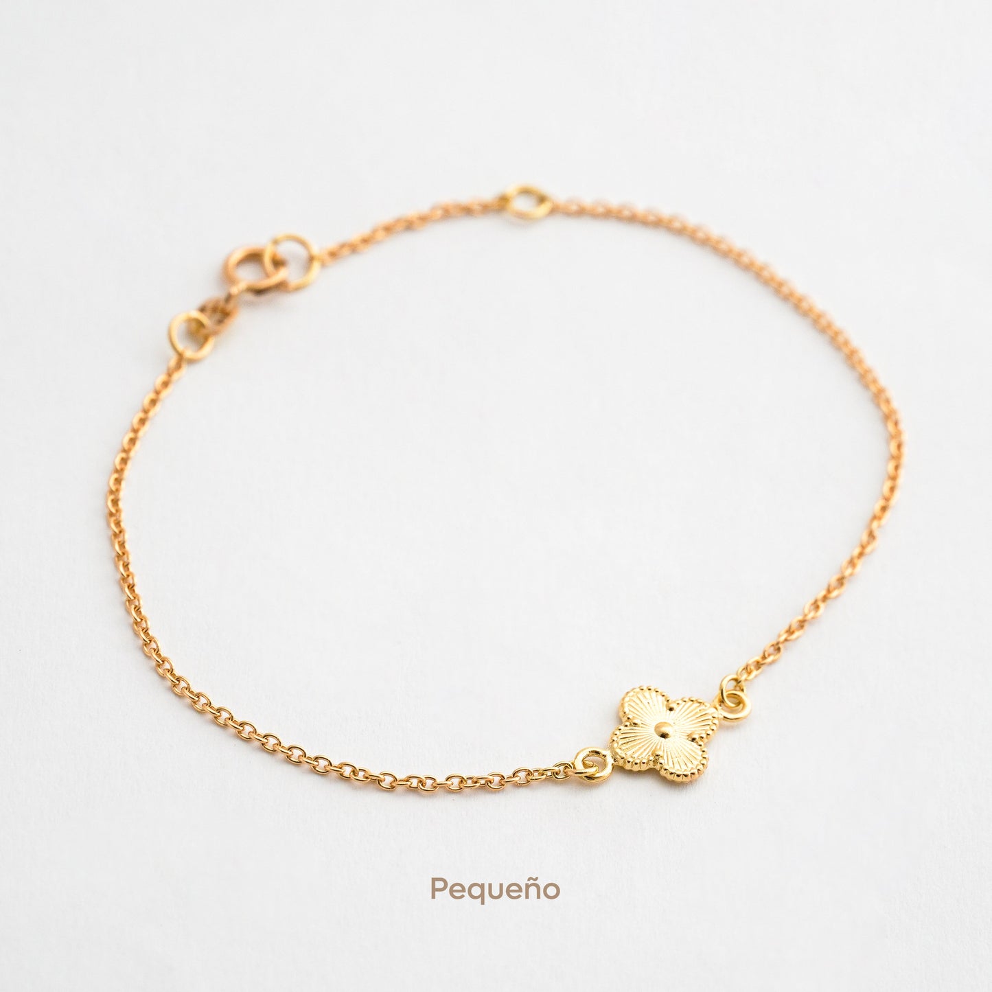 Single Clover Bracelet in 18K Gold