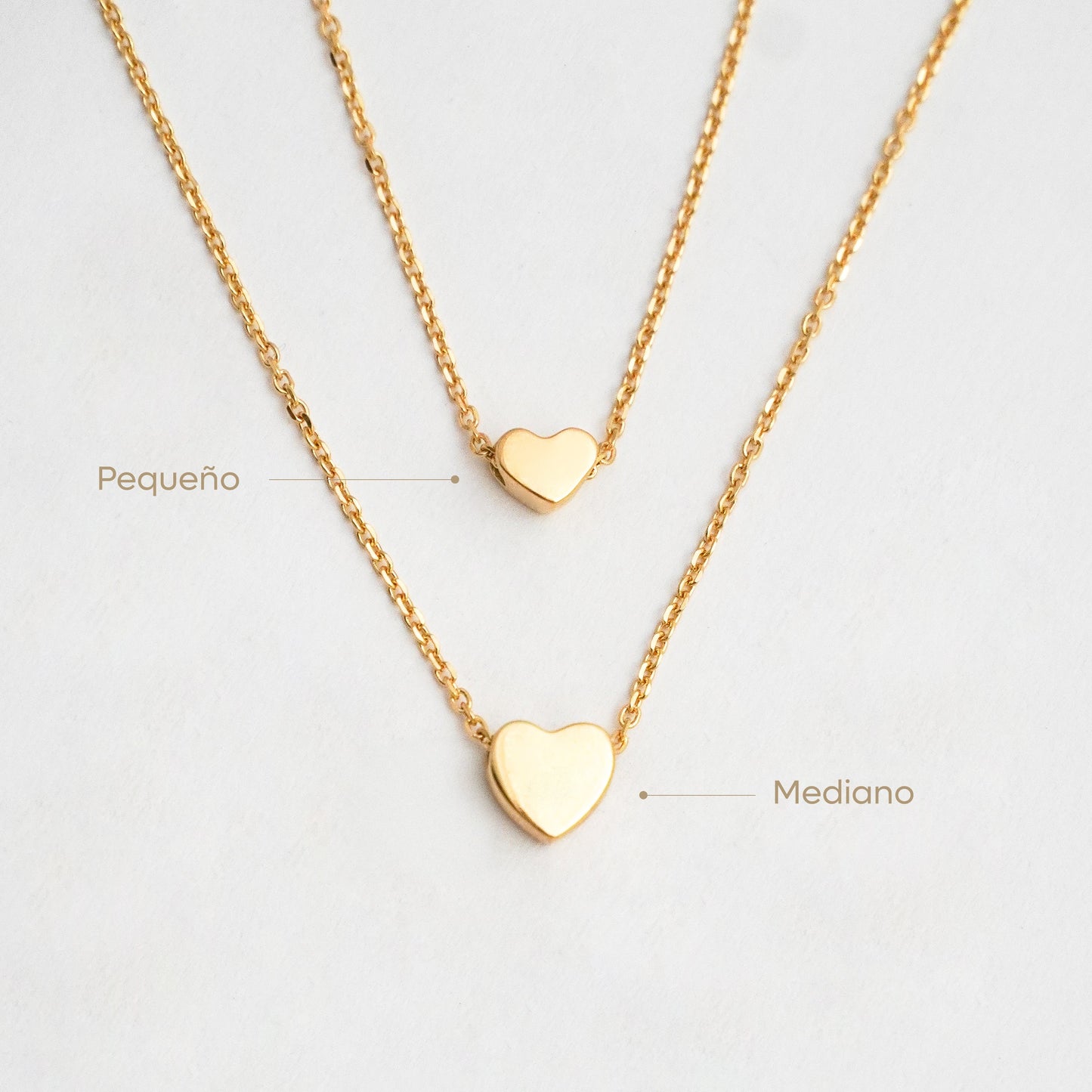 Heart Slider Choker in 18K Gold