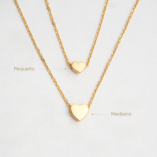Heart Slider Choker in 18K Gold