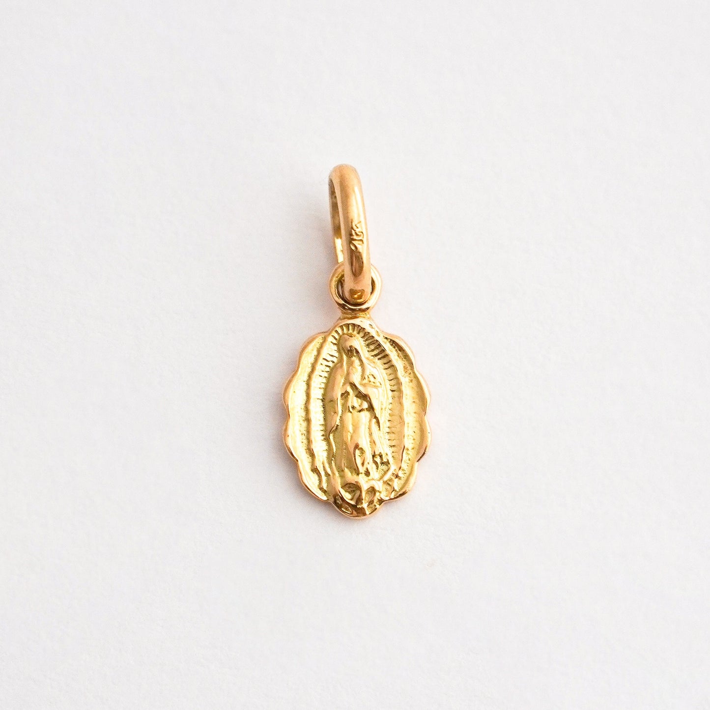 Small Our Lady of Guadalupe Medal in 18K Gold