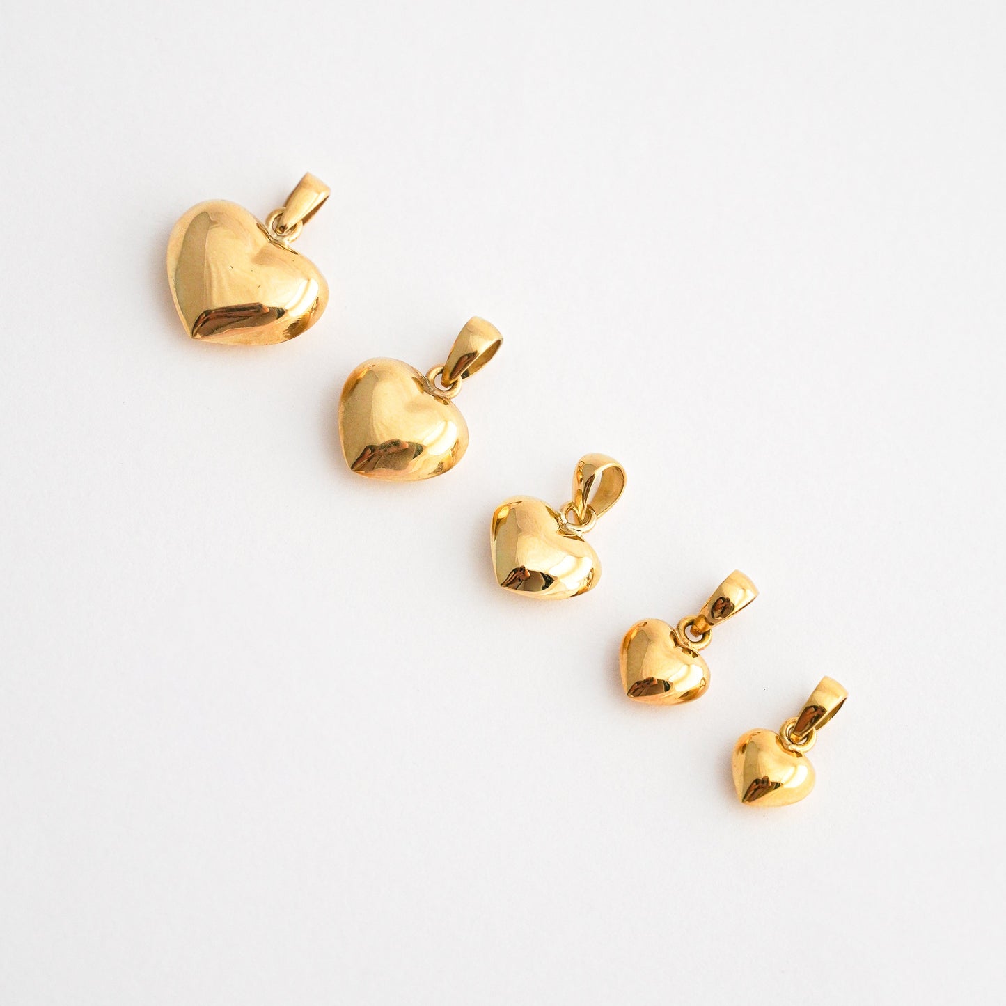 Bombe Heart Pendant in 18K Gold