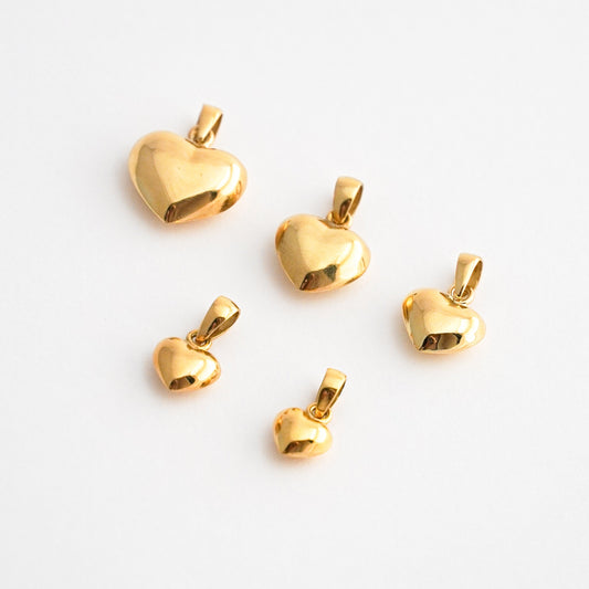 Bombe Heart Pendant in 18K Gold