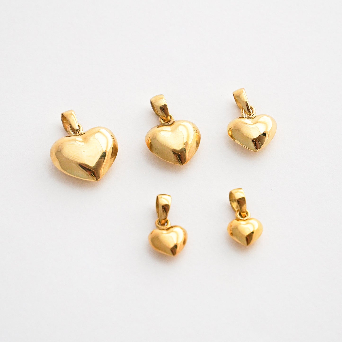 Bombe Heart Pendant in 18K Gold