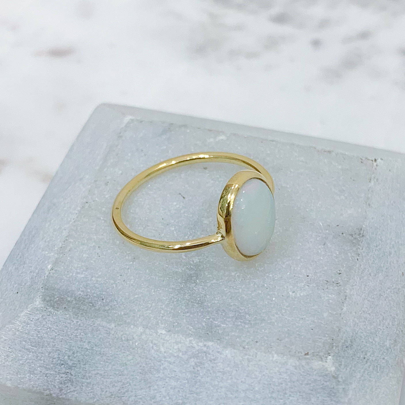 Andean Opal Ring in 18K Gold
