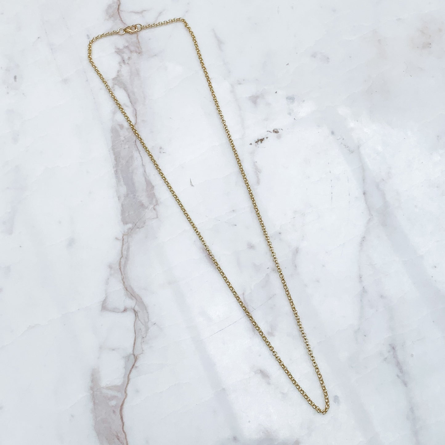 Rolo Chain (2 mm) in 18K Gold