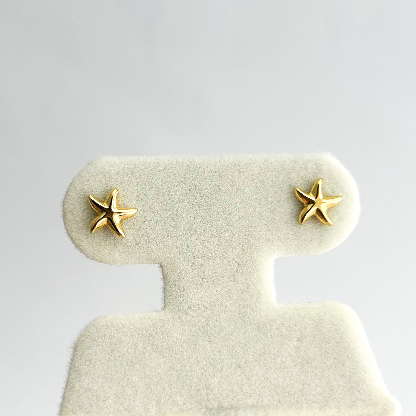 Starfish Baby Earrings in 18K Gold