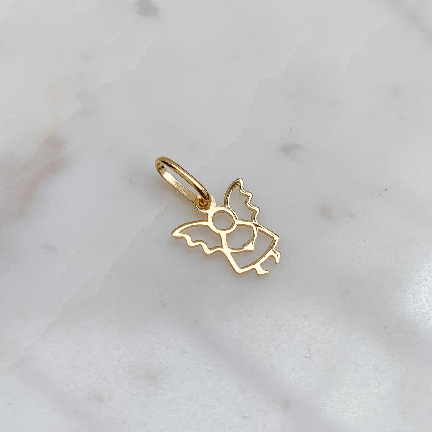 Mini Angel Pendant in 18K Gold